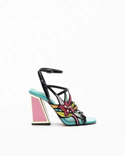 Sandalias de tacón alto Exé Dominic 539 Negro