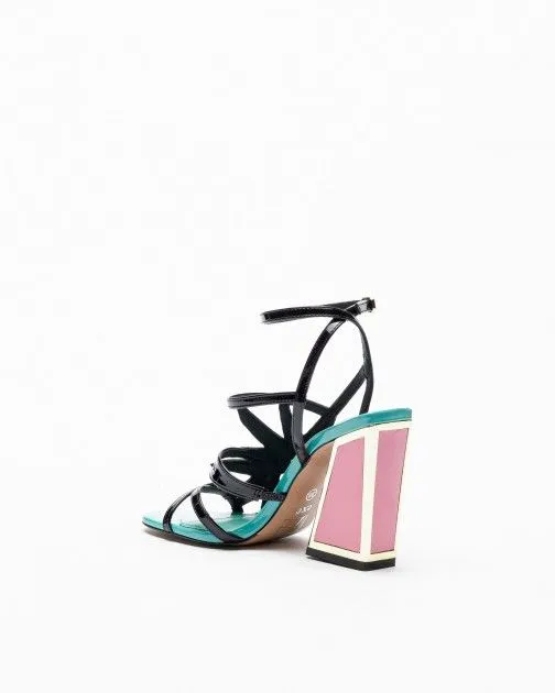 Sandalias de tacón alto Exé Dominic 539 Negro