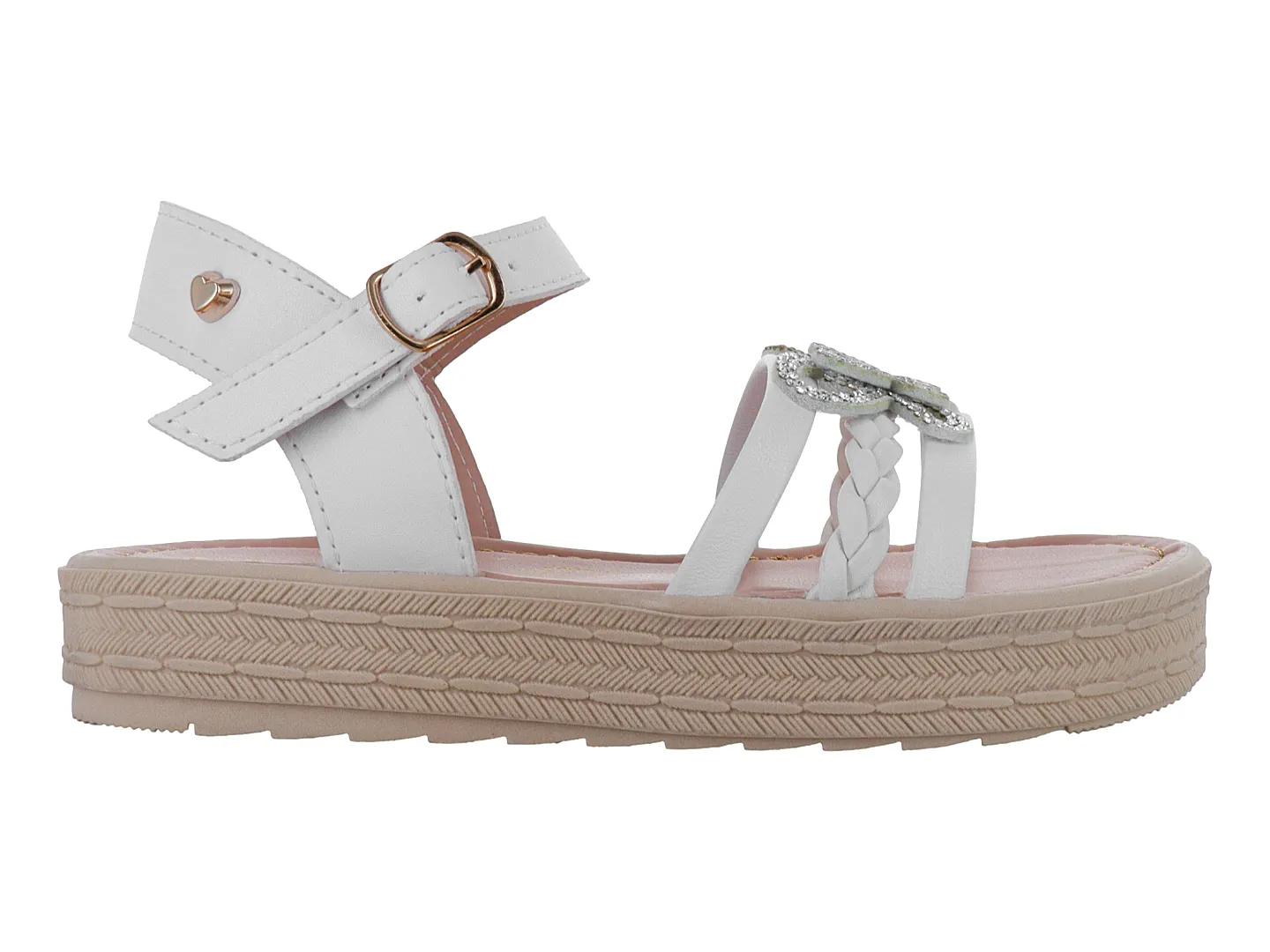 Sandalias Miroslava 1509 Blanco Para Niña