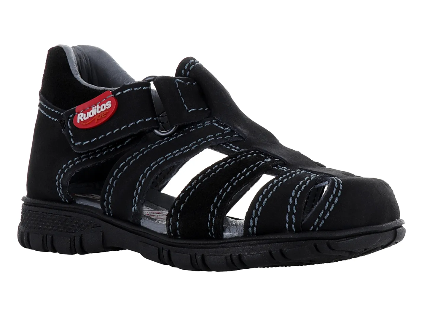 Sandalias Ruditos 6012 Negro Para Niño