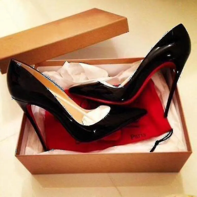 SEXY RED BOTTOM ZAPATOS DE TACóN PARA MUJER  ZAPATOS DE TACóN ALTO DELGADOS CON PUNTA PUNTIAGUDA (6CM / 8CM / 10CM)  PERFECTO 