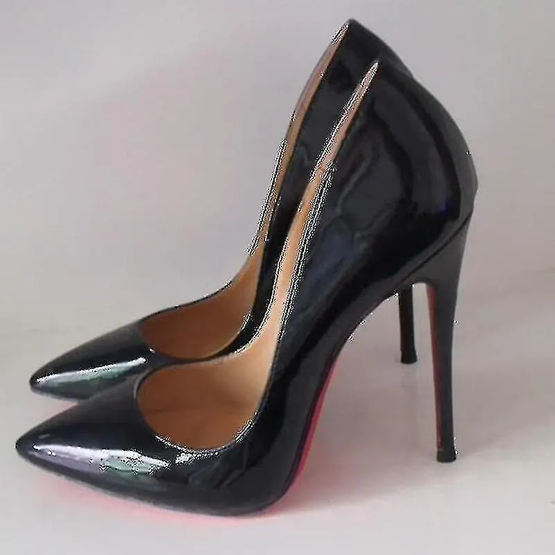 SEXY RED BOTTOM ZAPATOS DE TACóN PARA MUJER  ZAPATOS DE TACóN ALTO DELGADOS CON PUNTA PUNTIAGUDA (6CM / 8CM / 10CM)  PERFECTO 