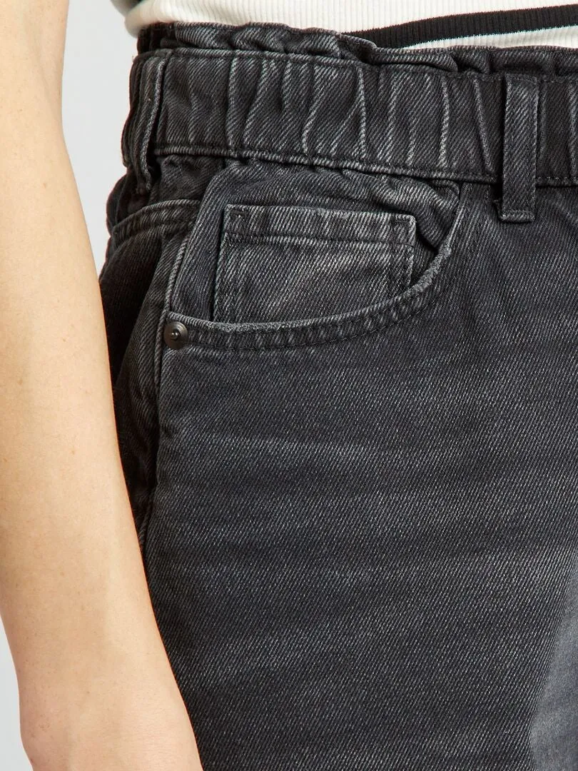 SHORT VAQUERO  GRIS