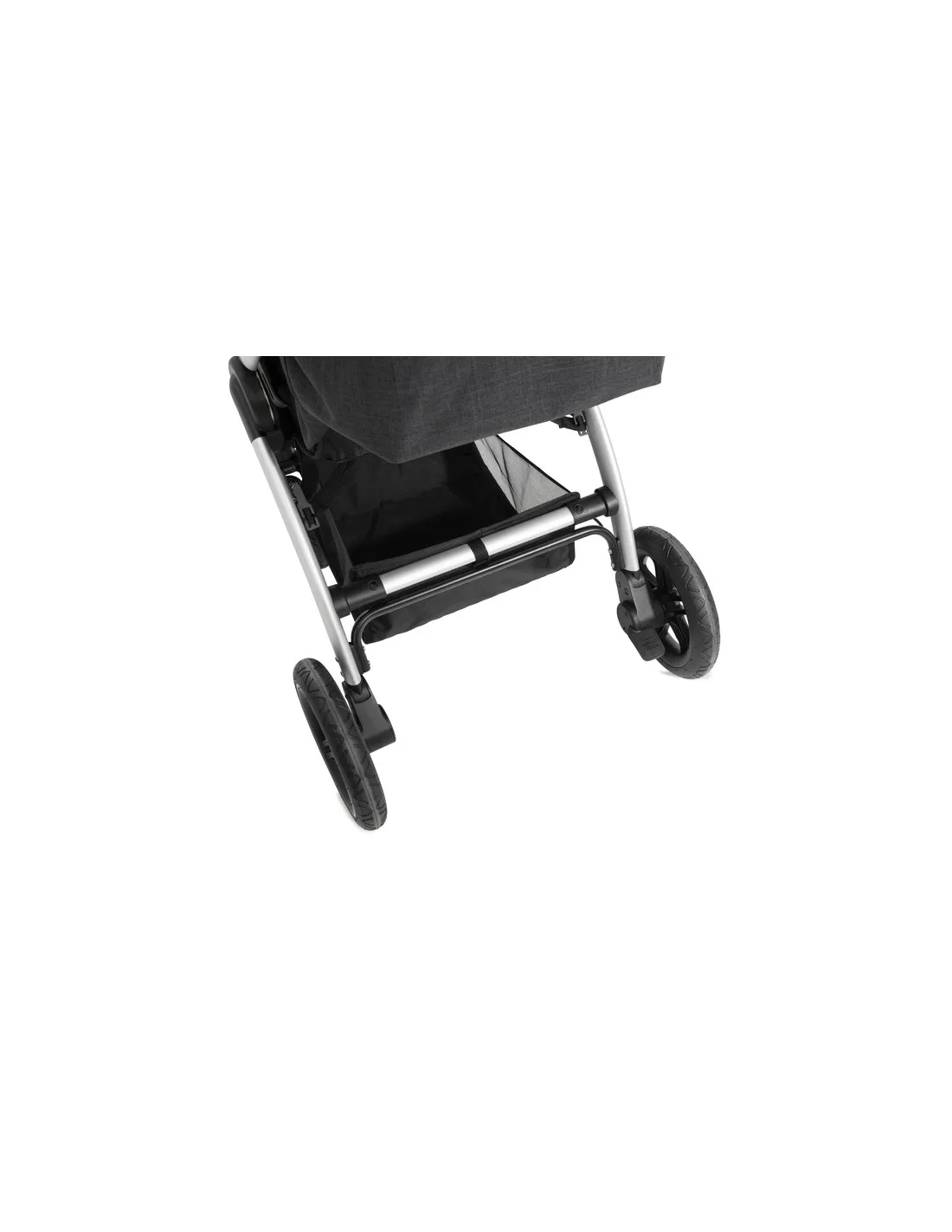Silla de paseo Uptown negra de Hauck elegante todoterreno