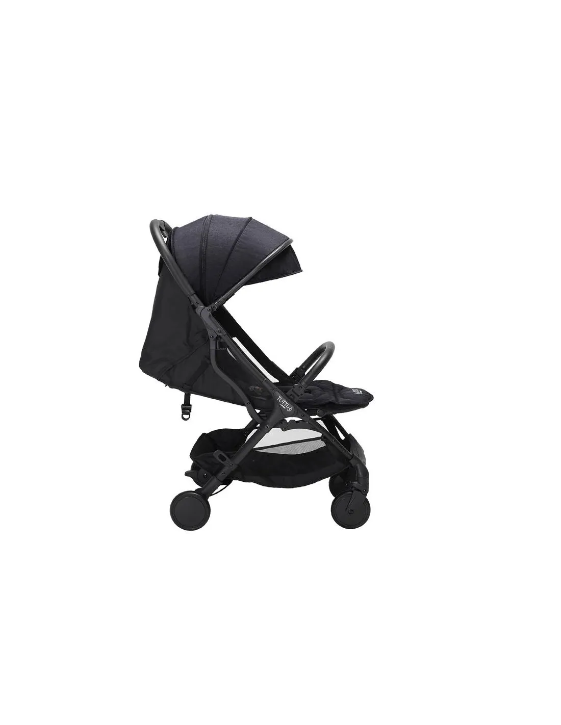 Silla paseo Momi negra licuorice de Tutti Bambini