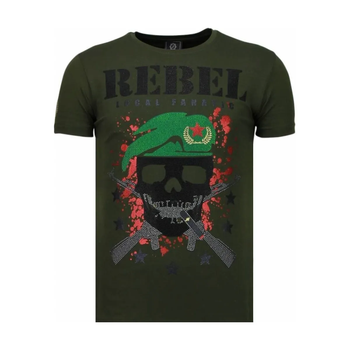 Skull Rebel Rhinestone