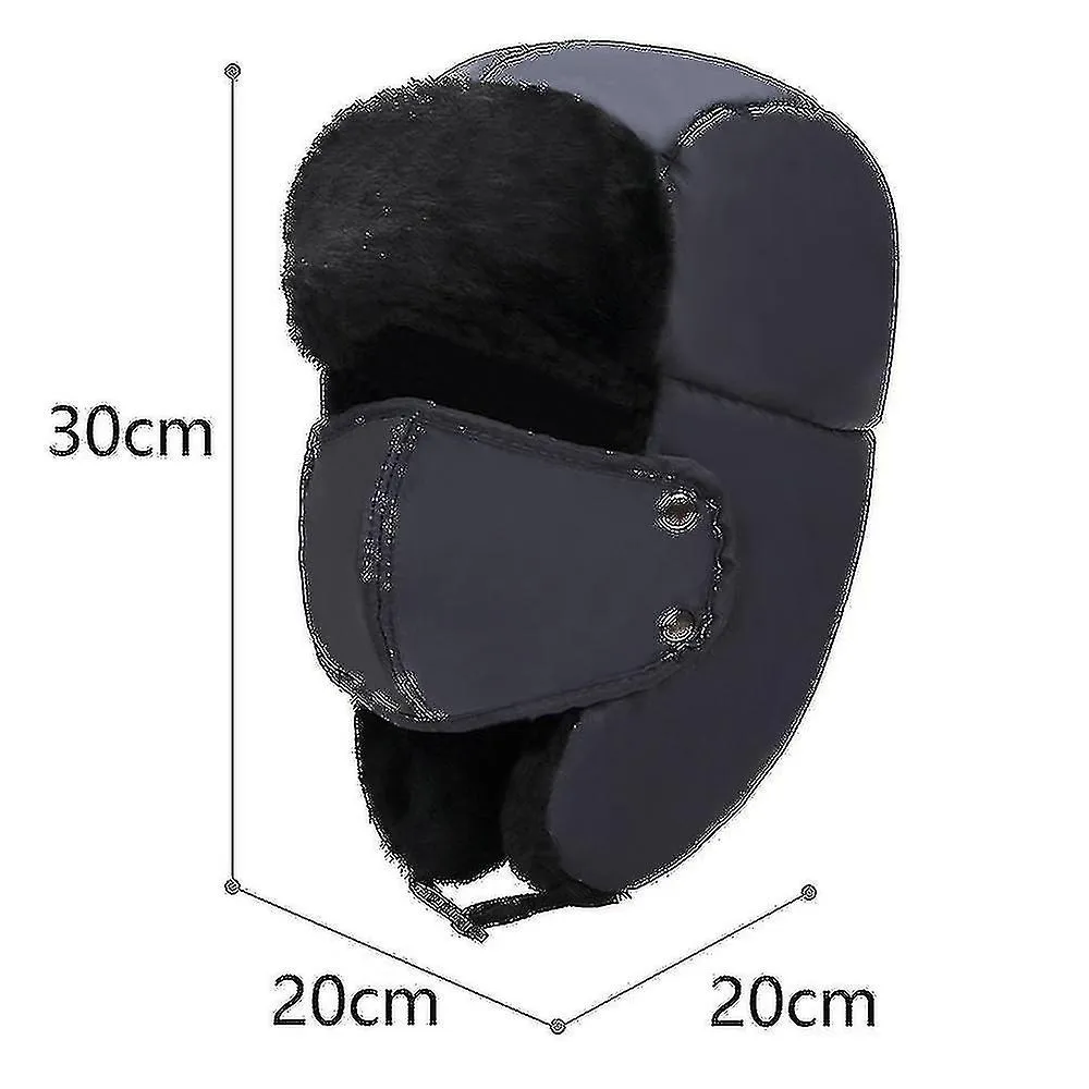 Sombrero de piel de oveja de piel de oveja de cuero neutro Piloto de invierno