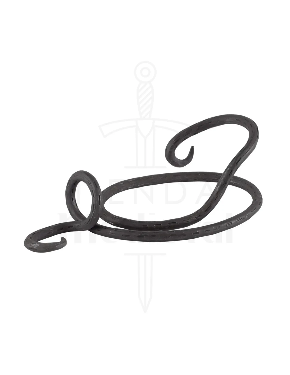 Soporte grande de metal forjado a mano para cuernos