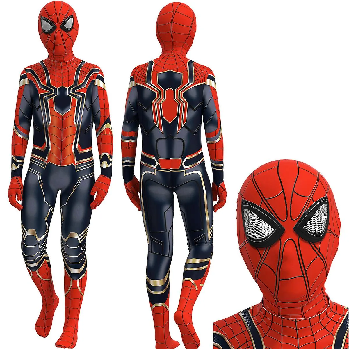 Spiderman Advanced Suit Cosplay Disfraz de fiesta Mono ajustado Ropa para niños