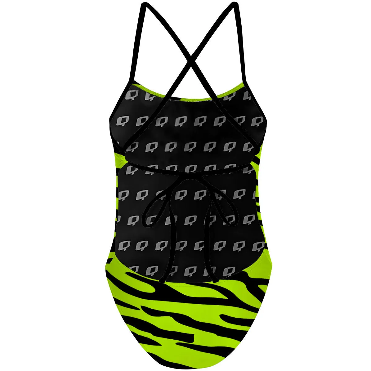 SPRING TIGER  TIEBACK ONE PIECE SWIMSUIT