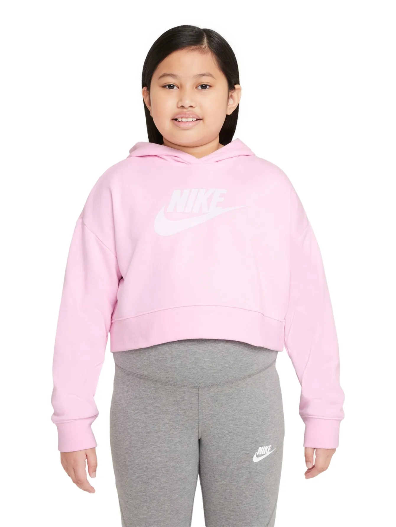 Sudadera Nike Sportswear Club Crop Para Niña