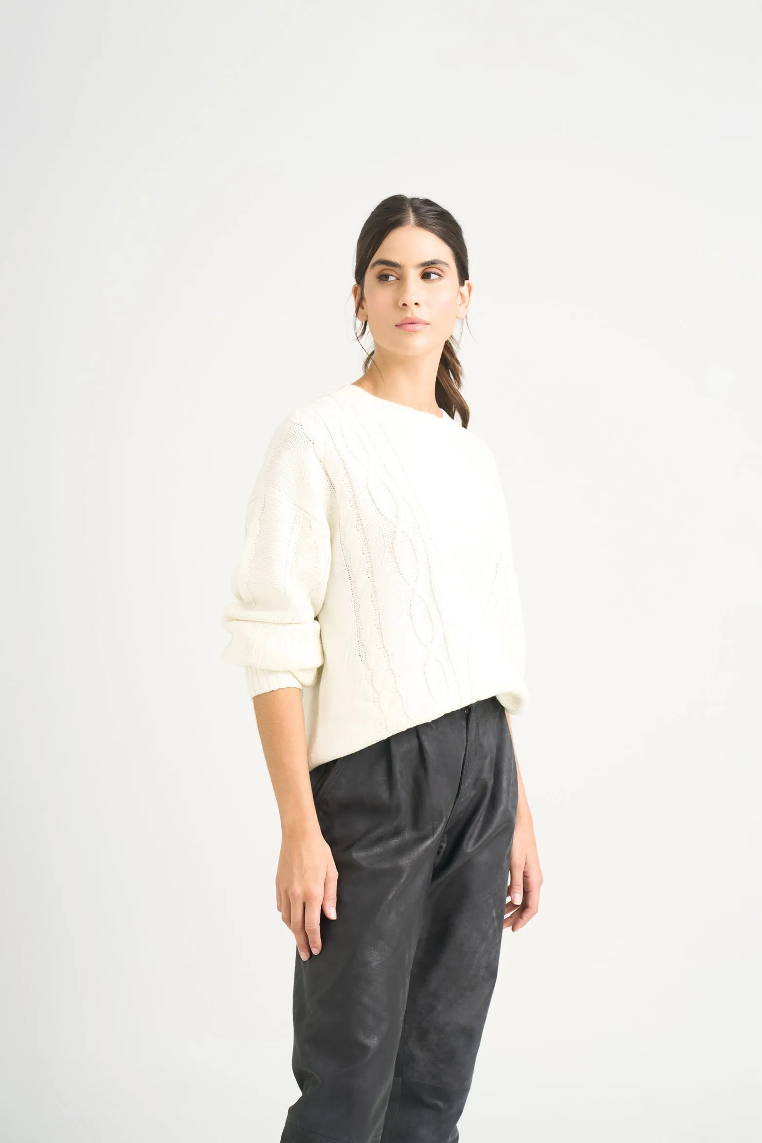 Sweater tejido Layla para mujer efecto resinado