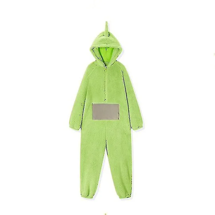 Teletubbies Pijama de una pieza Ropa de hogar para mujeres Vellón de coral engrosado para hombres y mujeres