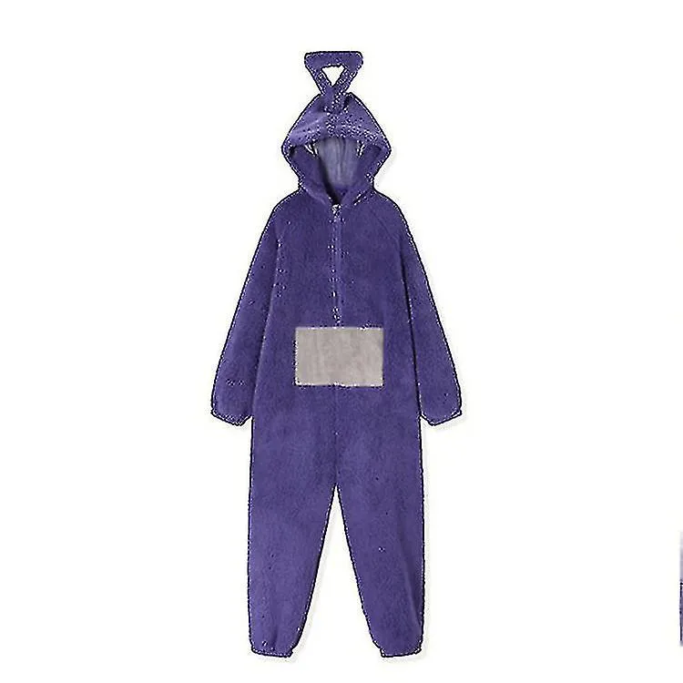 Teletubbies Pijama de una pieza Ropa de hogar para mujeres Vellón de coral engrosado para hombres y mujeres