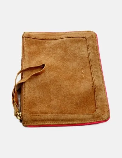 Une A Une Bolso de mano serraje camel