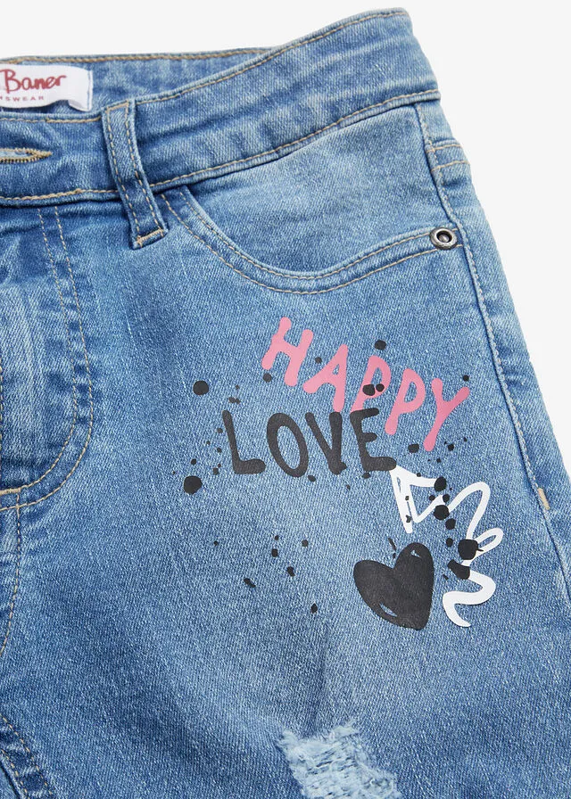 Vaqueros pitillo para niñas Denim claro
