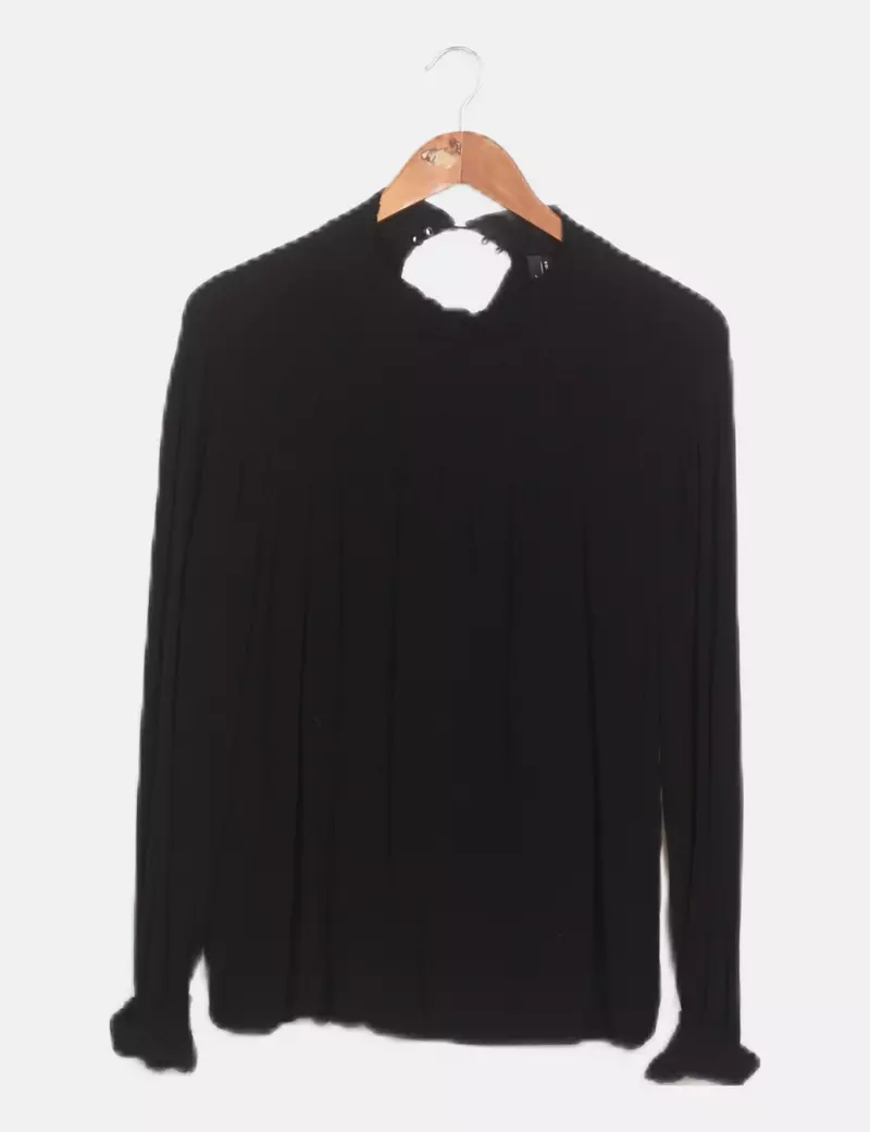 Vero Moda Blusa negra fluida
