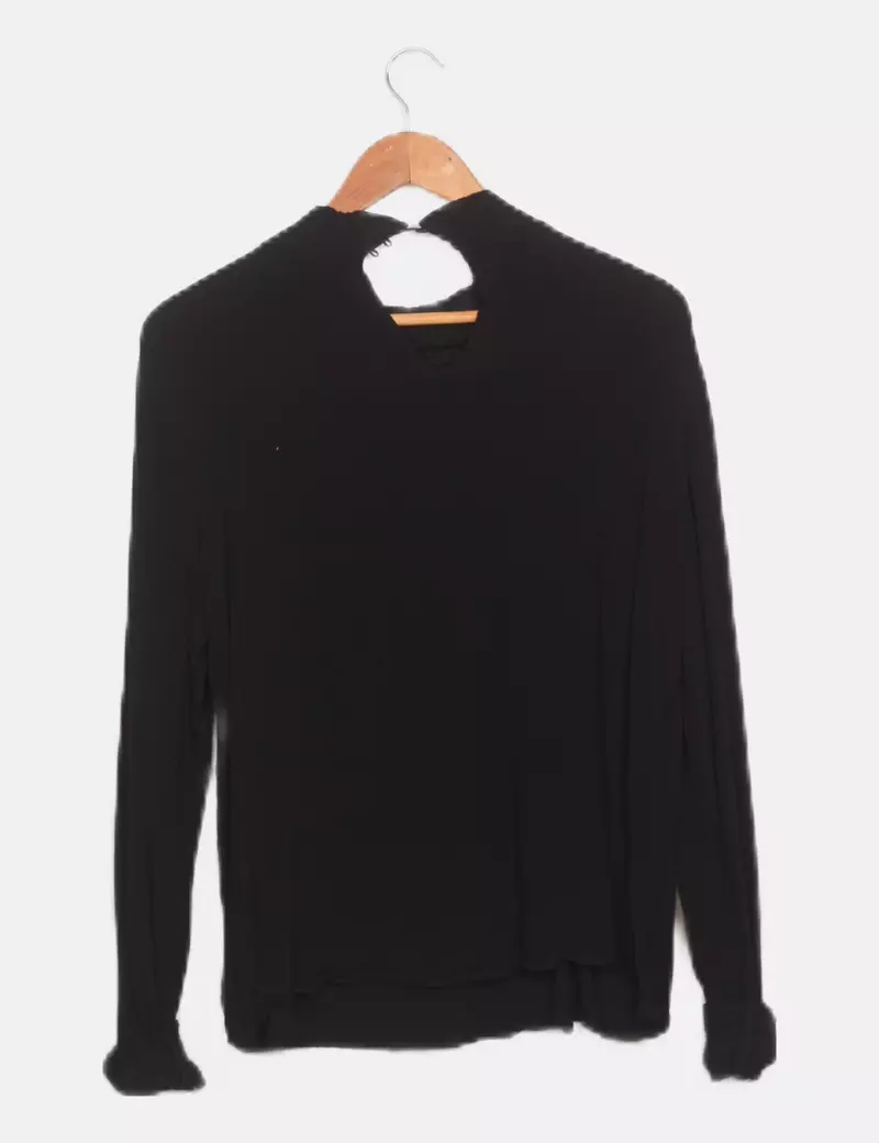 Vero Moda Blusa negra fluida