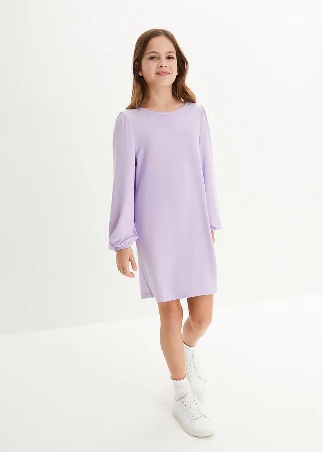Vestido de crepé para niñas Violeta claro