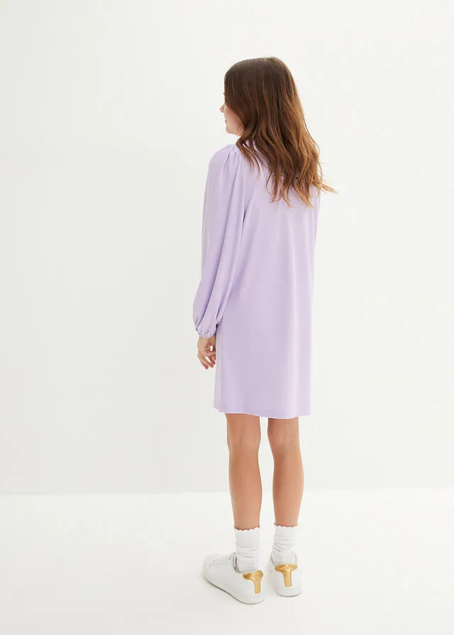 Vestido de crepé para niñas Violeta claro