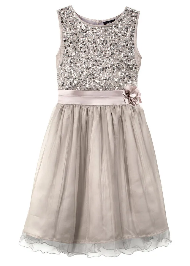 Vestido festivo para niñas Plateado