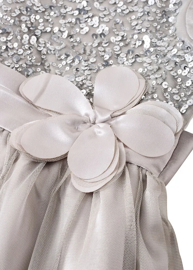 Vestido festivo para niñas Plateado