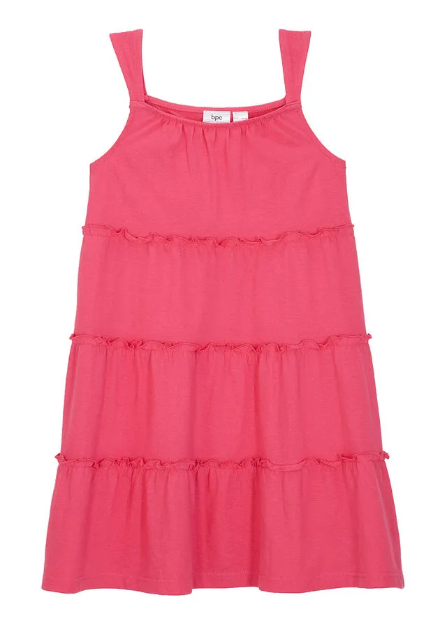 Vestido veraniego para niñas Rosa oscuro