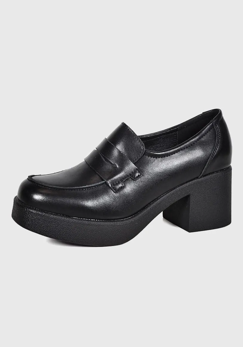 Zapato Cuero Syriana Negro