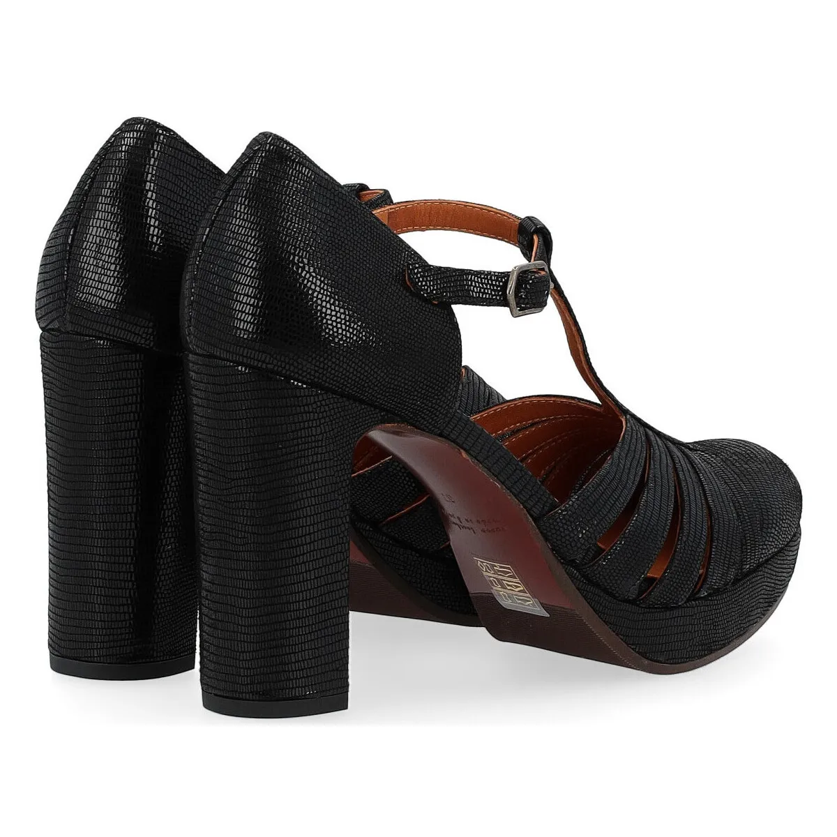 Zapato de tacón  Yeilo negro