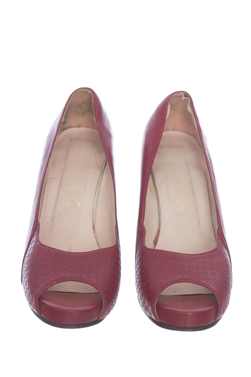 ZAPATOS COLOR VINOTINTO  CALZADO FRIDA