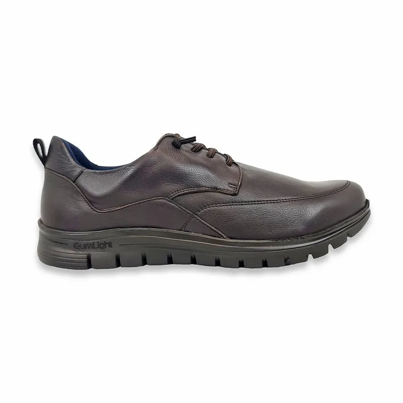 Zapatos Cómodos Hombre Piel Napa Piso Ultraligero Y Plantilla Extraible 1676 Marrón, de Becool