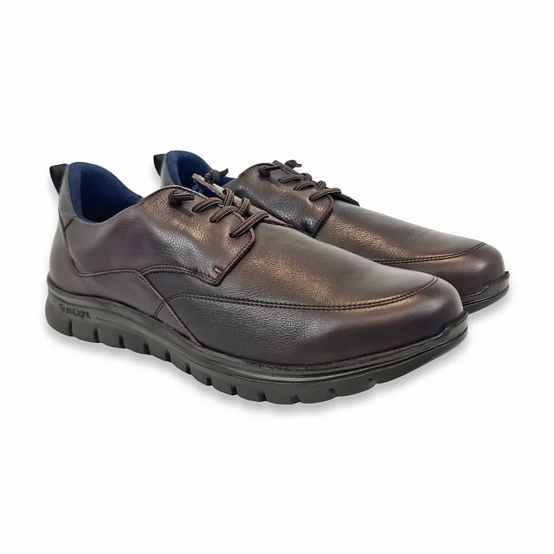 Zapatos Cómodos Hombre Piel Napa Piso Ultraligero Y Plantilla Extraible 1676 Marrón, de Becool