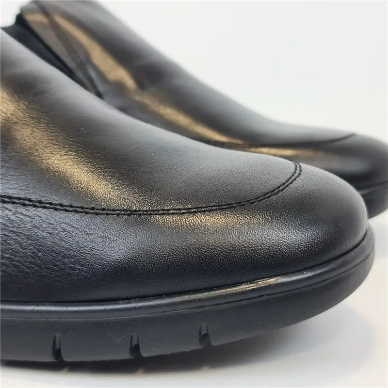 Zapatos Cómodos Hombre Piel Talla Grande Plantilla Extraíble 13361 Negro, de Dj Santa