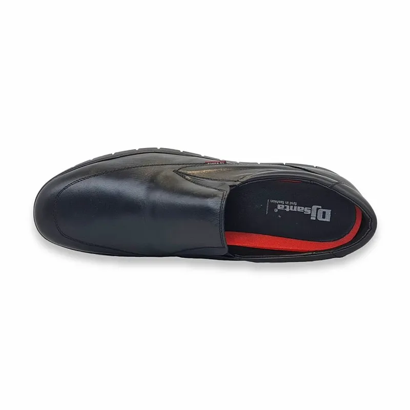 Zapatos Cómodos Hombre Piel Talla Grande Plantilla Extraíble 13361 Negro, de Dj Santa
