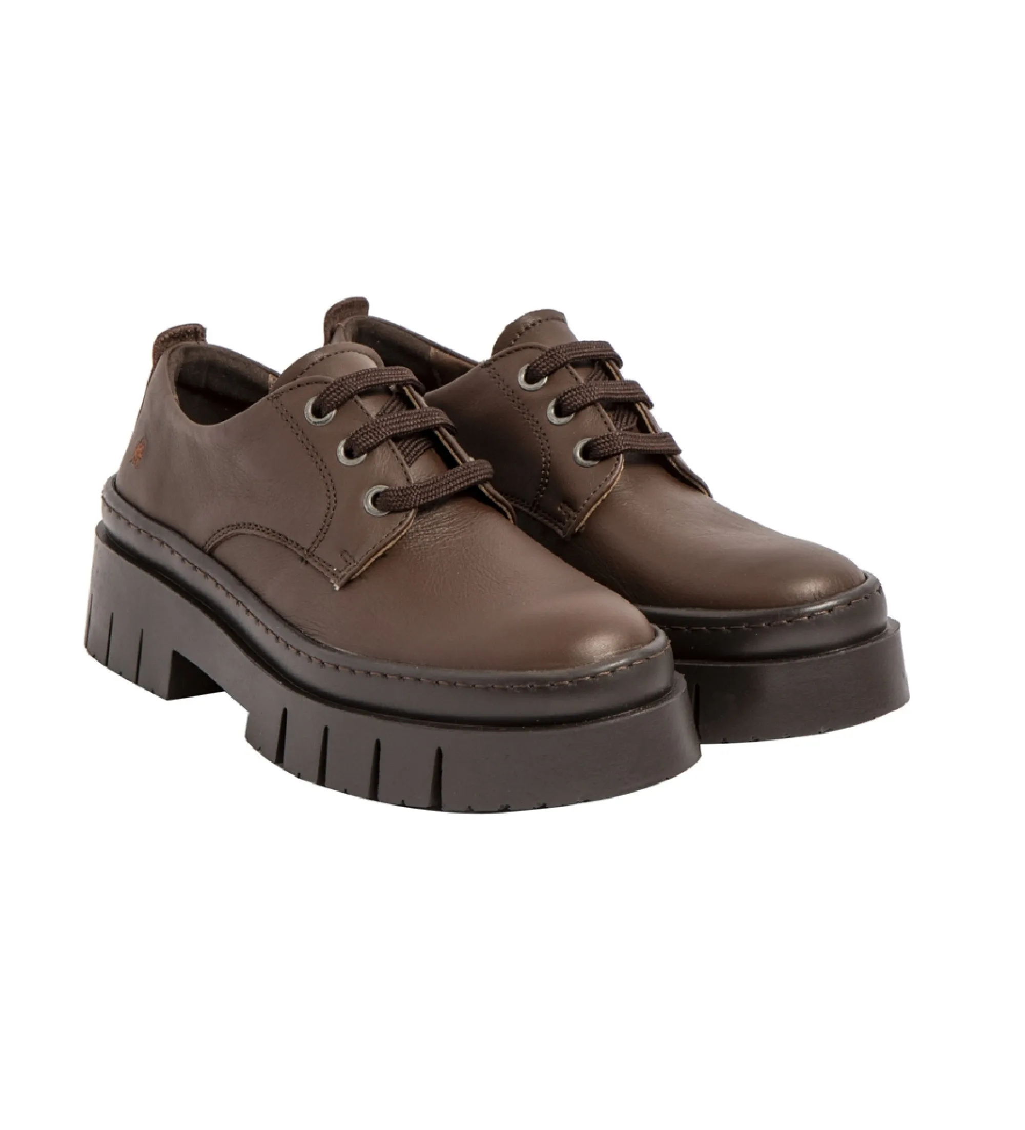 ZAPATOS DE PIEL 1952 AMBERES MARRóN ALTURA TACóN 5CM