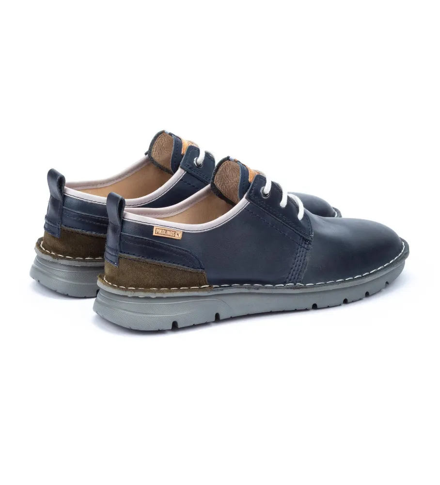 Zapatos de piel Rivas marino