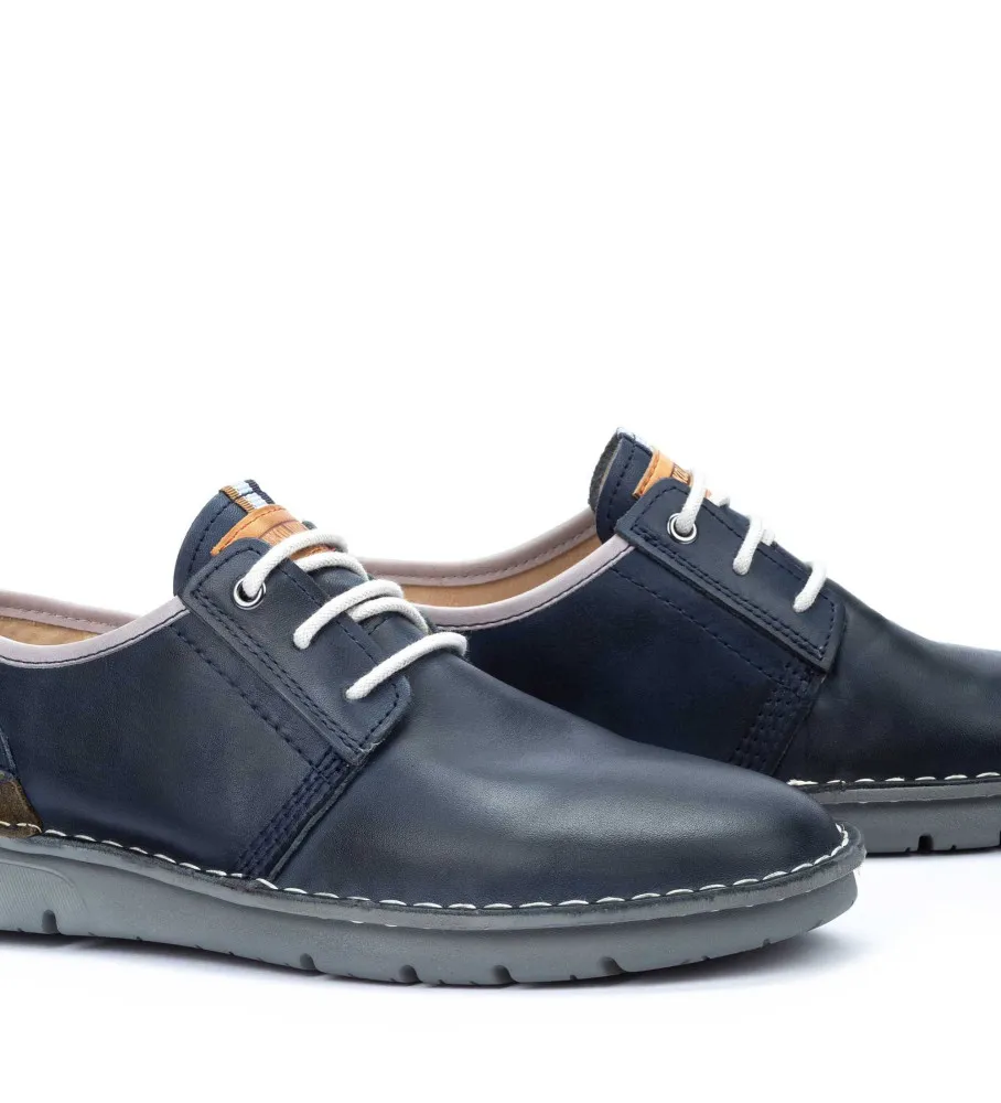 Zapatos de piel Rivas marino