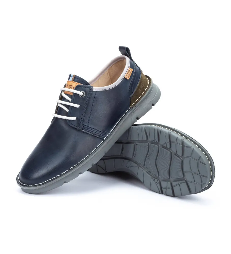 Zapatos de piel Rivas marino