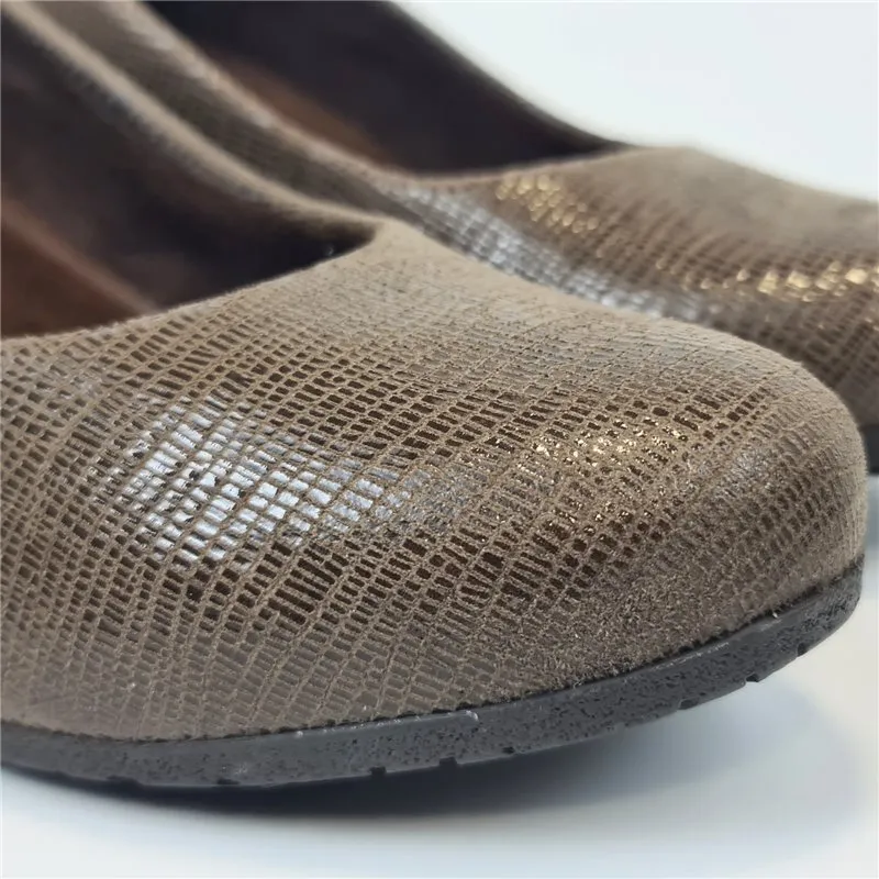 Zapatos De Salón Cómodos Mujer Lycra Plantilla Extraible 7930 Taupe, de Tupie