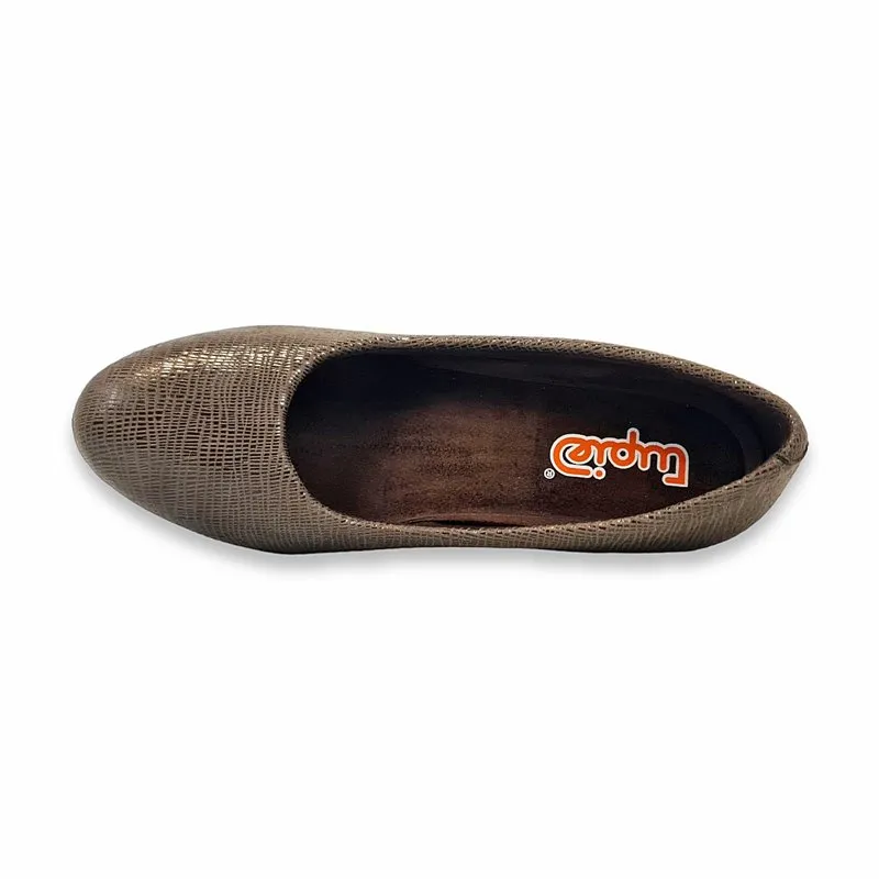 Zapatos De Salón Cómodos Mujer Lycra Plantilla Extraible 7930 Taupe, de Tupie