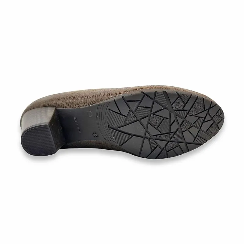Zapatos De Salón Cómodos Mujer Lycra Plantilla Extraible 7930 Taupe, de Tupie