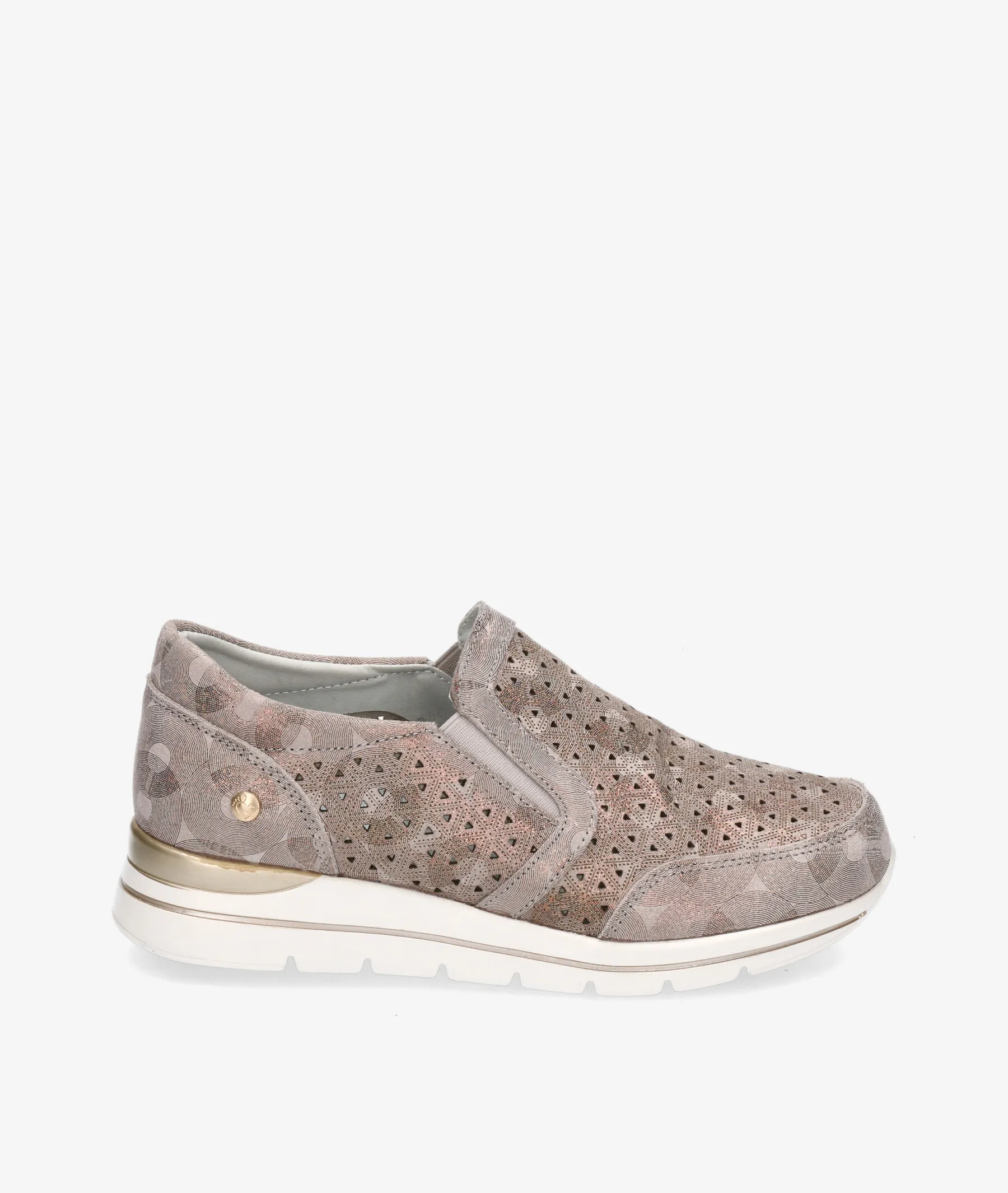 Zapatos de tacón bajo AMARPIES 26382 en topo