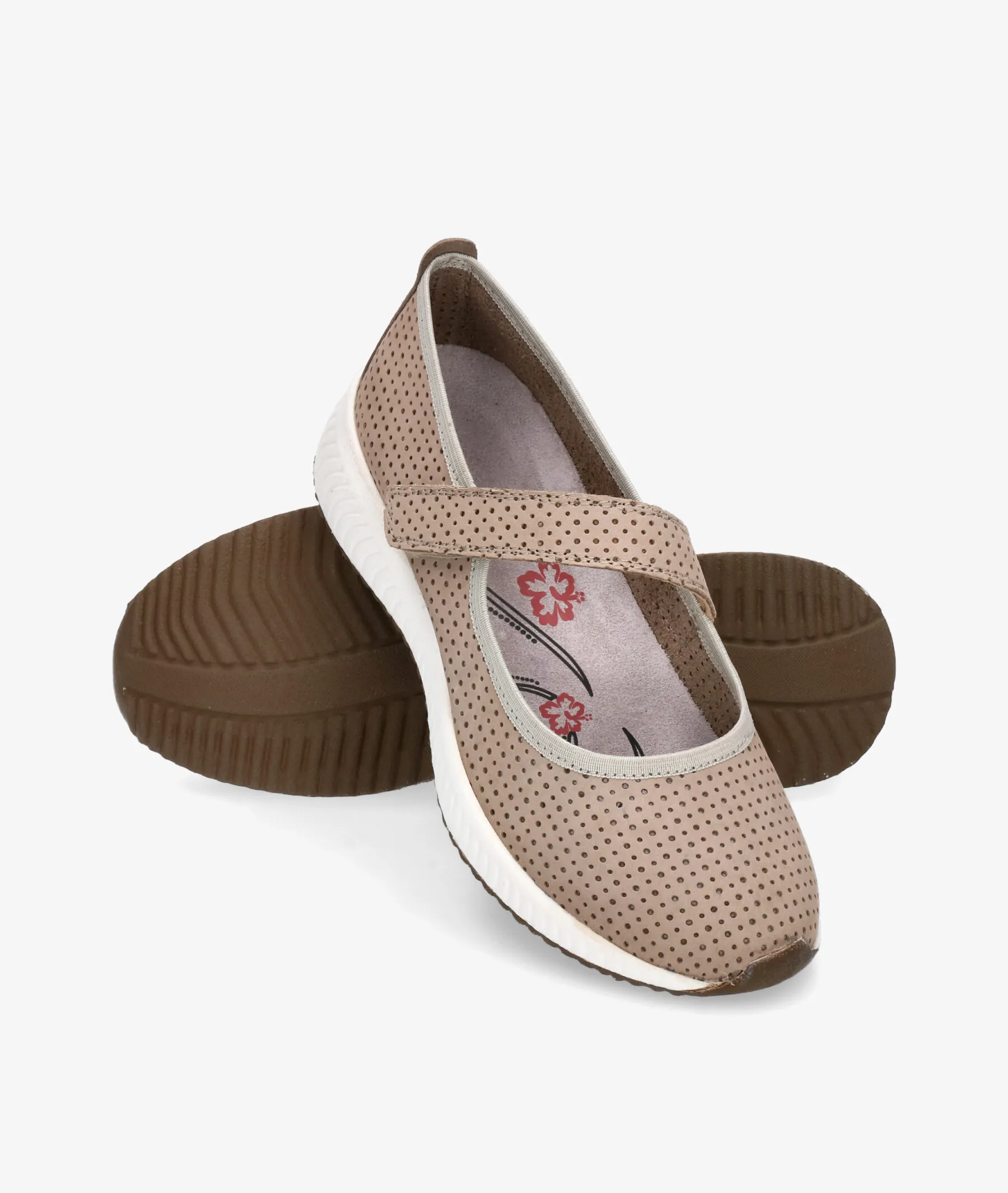 Zapatos de tacón bajo St. Gallen MIAMI en topo