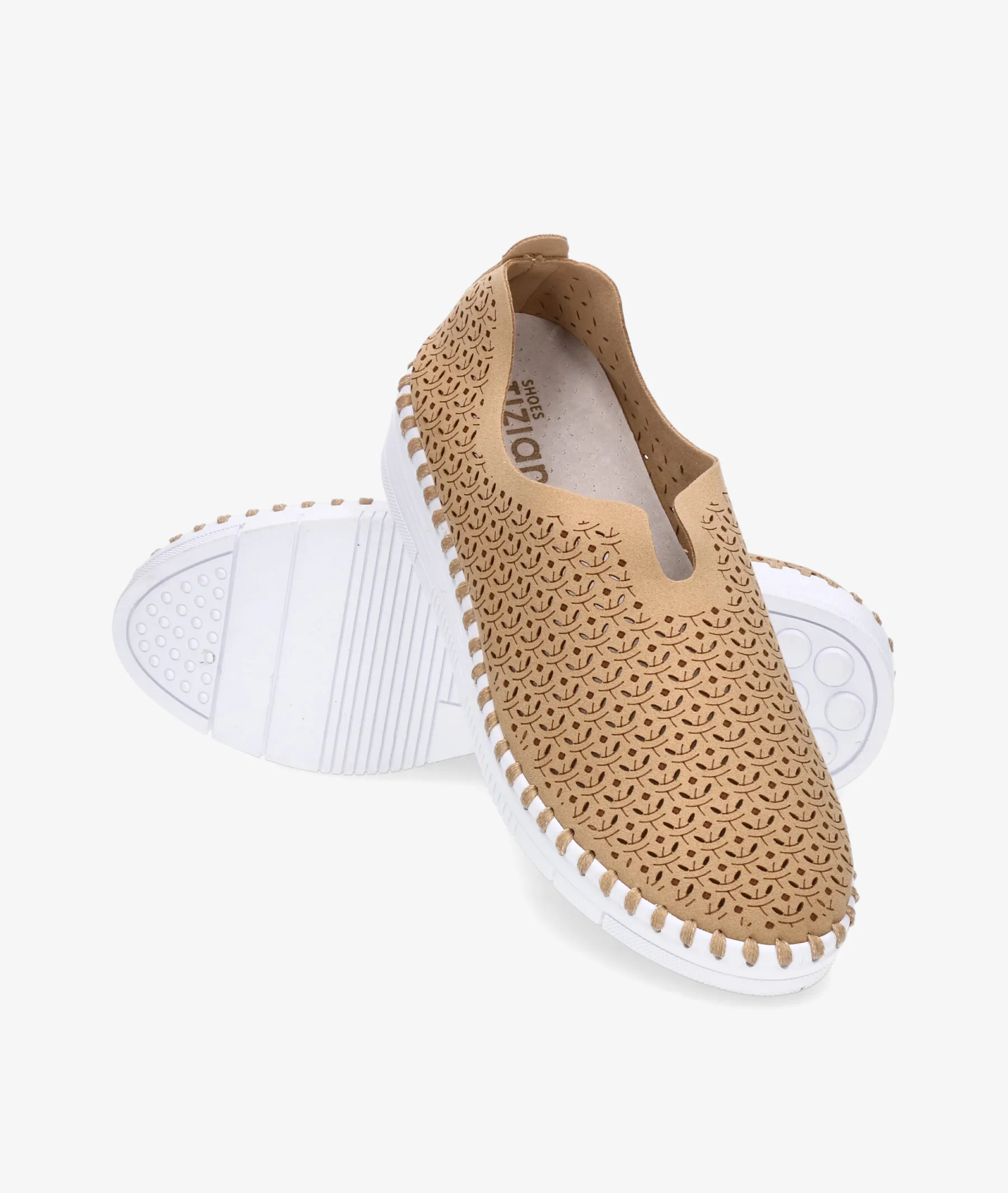 ZAPATOS DE TACóN BAJO TIZIANA HMAD9406 EN CAMEL