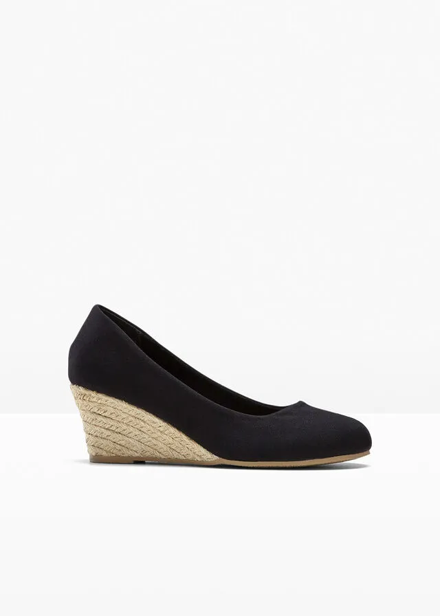 Zapatos de tacón con  cuña Negro