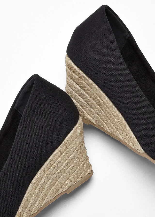 Zapatos de tacón con  cuña Negro