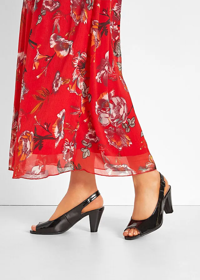 Zapatos de tacón con talón abierto Negro