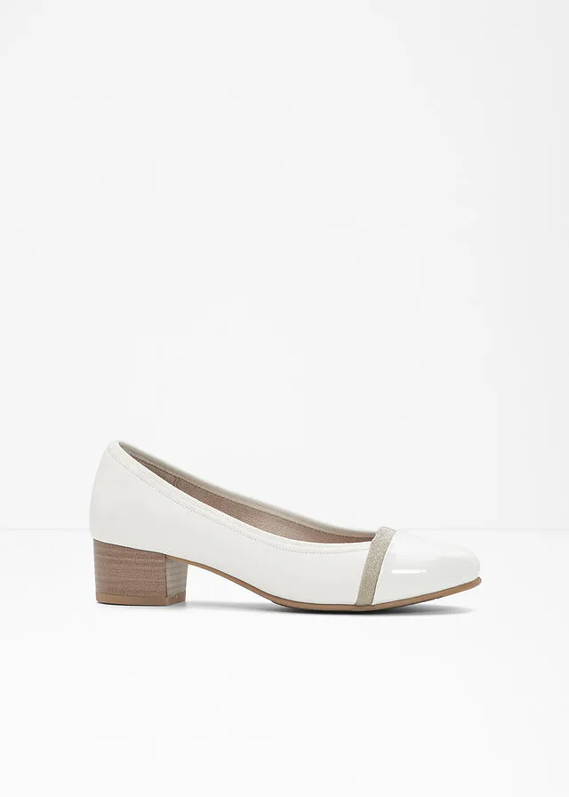 Zapatos de tacón Jana en ancho cómodo Blanco
