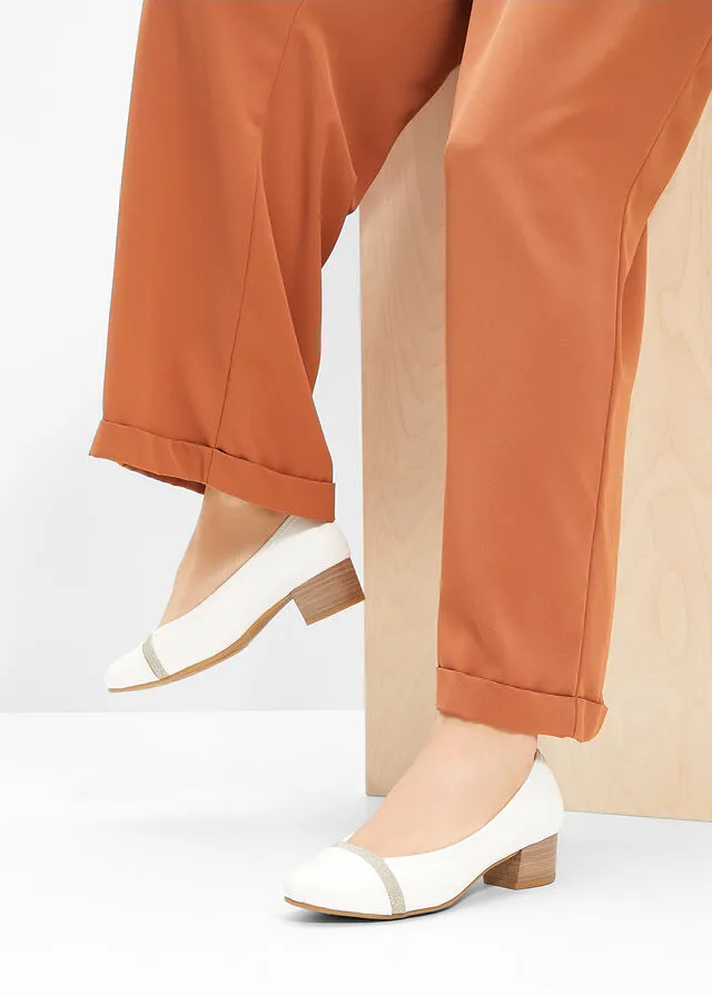 Zapatos de tacón Jana en ancho cómodo Blanco