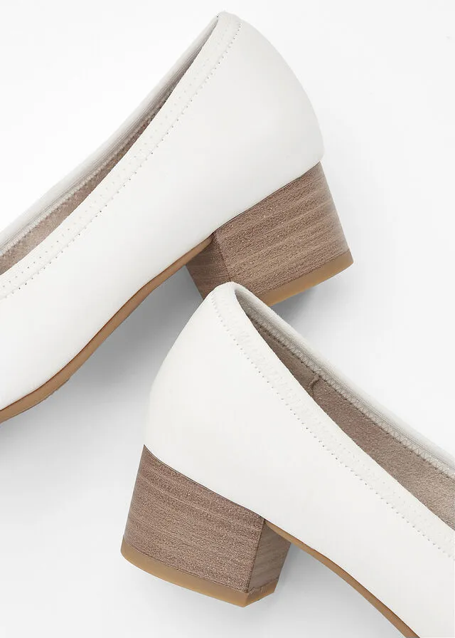 Zapatos de tacón Jana en ancho cómodo Blanco